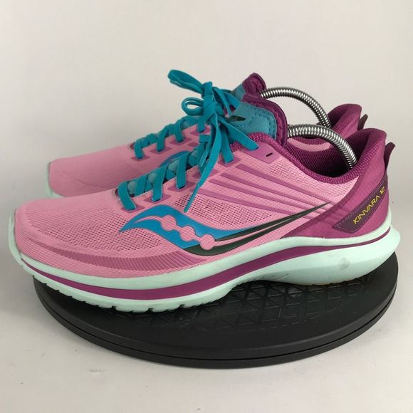 Saucony Kinvara 12 Pink Athletic Running Shoes S10619-26 Women’s Size 11 - Picture 8 of 12